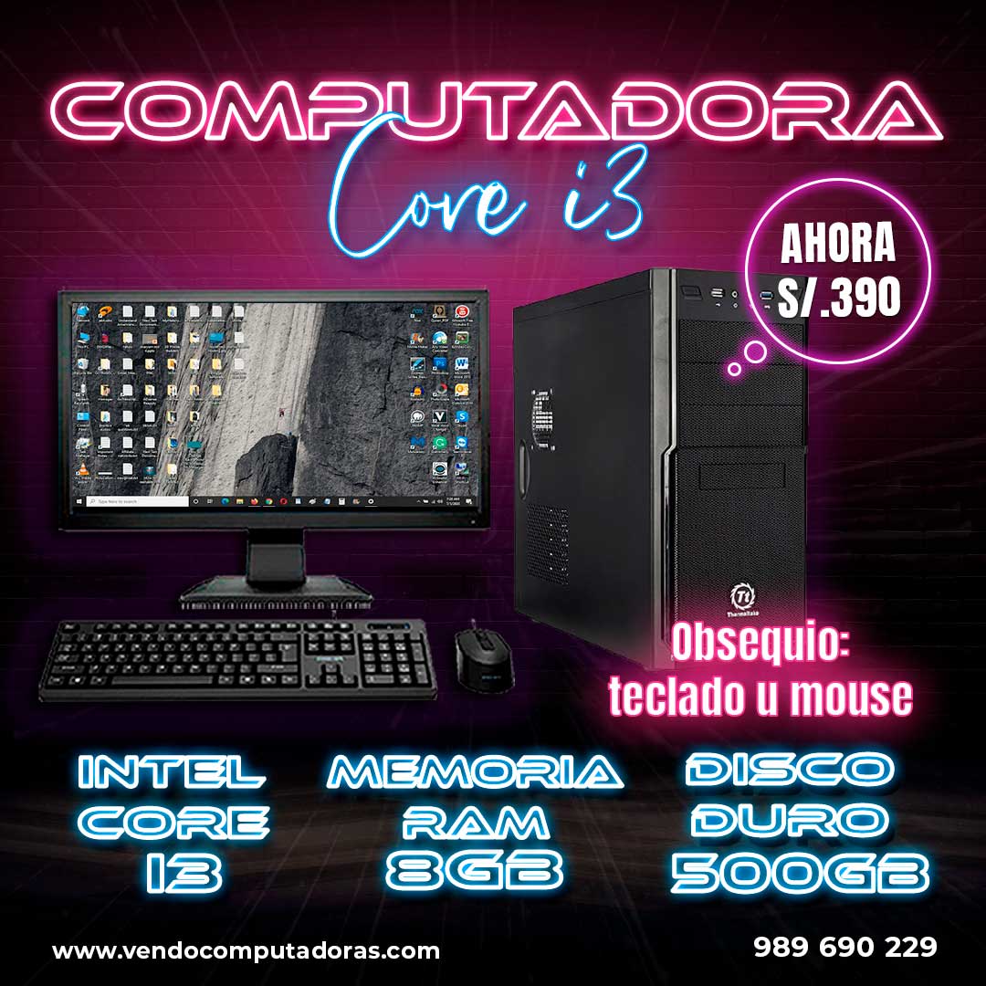 OFERTON EN COMPUTADORA CORE I3